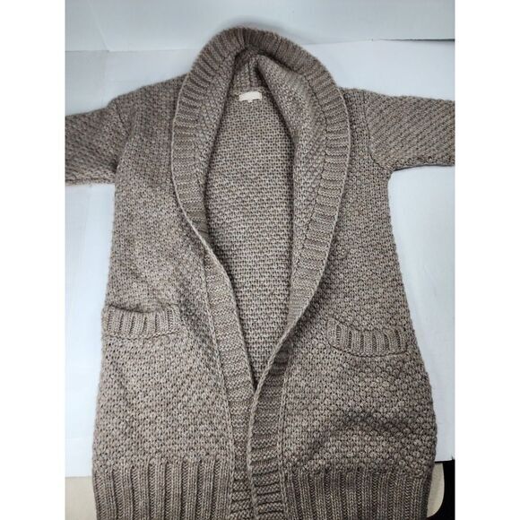 Sweaters - Benedetta B Italy Long Knit Open Cardigan Sweater  Wool/Alpaca Blend‎ Brown SZ M